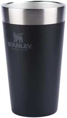 Stanley - Copo Térmico de Cerveja Isolado, 473 ml, Copo Empilhável Stay Chill, para Bebidas Quentes ou Frias, Matte Black